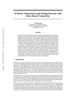 ICEPool: Enhancing Graph Pooling Networks with Inter-cluster Connectivity