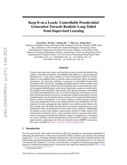 Keep It on a Leash: Controllable Pseudo-label Generation Towards Realistic Long-Tailed Semi-Supervised Learning