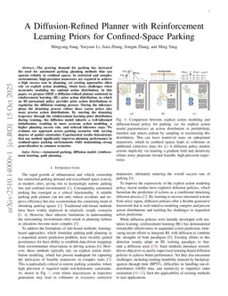 A Diffusion-Refined Planner with Reinforcement Learning Priors for Confined-Space Parking
