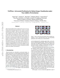 NAPPure: Adversarial Purification for Robust Image Classification under Non-Additive Perturbations