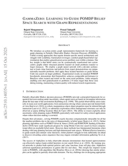 GammaZero: Learning To Guide POMDP Belief Space Search With Graph Representations