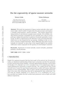 On the expressivity of sparse maxout networks