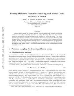 Briding Diffusion Posterior Sampling and Monte Carlo methods: a survey