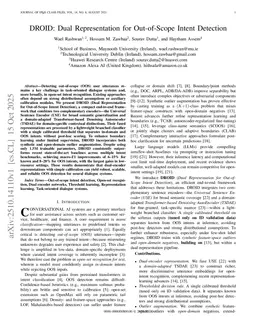 DROID: Dual Representation for Out-of-Scope Intent Detection