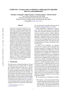 CodeEvolve: an open source evolutionary coding agent for algorithm discovery and optimization