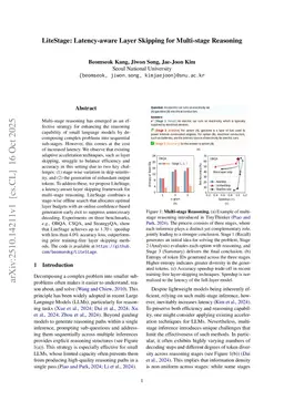 LiteStage: Latency-aware Layer Skipping for Multi-stage Reasoning
