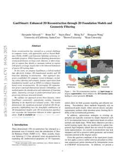 GauSSmart: Enhanced 3D Reconstruction through 2D Foundation Models and Geometric Filtering