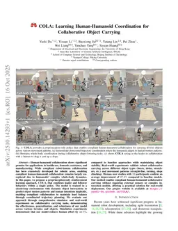 Learning Human-Humanoid Coordination for Collaborative Object Carrying