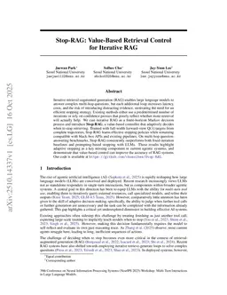 Stop-RAG: Value-Based Retrieval Control for Iterative RAG