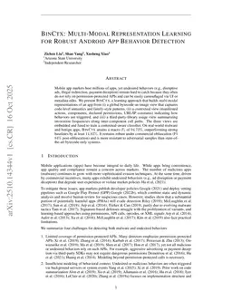 BinCtx: Multi-Modal Representation Learning for Robust Android App Behavior Detection