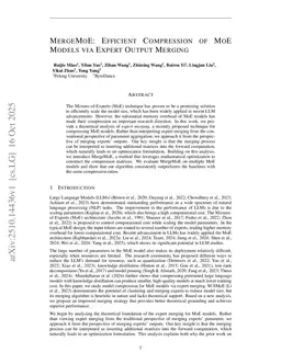 MergeMoE: Efficient Compression of MoE Models via Expert Output Merging