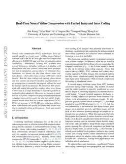 Real-Time Neural Video Compression with Unified Intra and Inter Coding