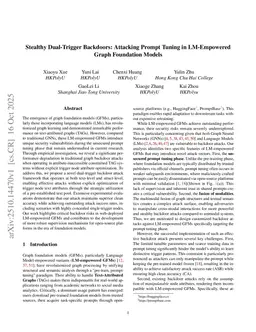 Stealthy Dual-Trigger Backdoors: Attacking Prompt Tuning in LM-Empowered Graph Foundation Models