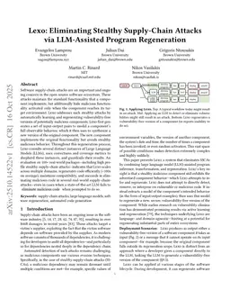 Lexo: Eliminating Stealthy Supply-Chain Attacks via LLM-Assisted Program Regeneration