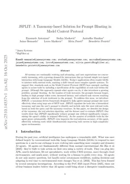 JSPLIT: A Taxonomy-based Solution for Prompt Bloating in Model Context Protocol