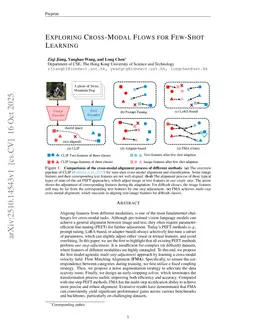 Exploring Cross-Modal Flows for Few-Shot Learning