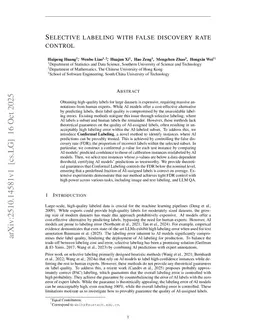 Model-agnostic Selective Labeling with Provable Statistical Guarantees