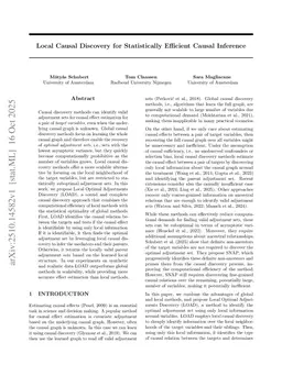 Local Causal Discovery for Statistically Efficient Causal Inference