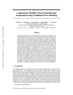 LeapFactual: Reliable Visual Counterfactual Explanation Using Conditional Flow Matching