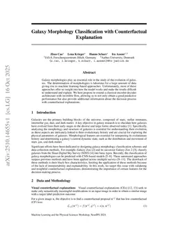 Galaxy Morphology Classification with Counterfactual Explanation