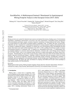 EuroMineNet: A Multitemporal Sentinel-2 Benchmark for Spatiotemporal Mining Footprint Analysis in the European Union (2015-2024)