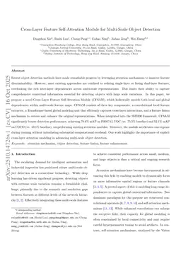 Cross-Layer Feature Self-Attention Module for Multi-Scale Object Detection