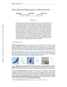 Free-Grained Hierarchical Recognition