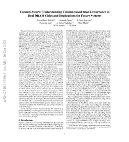 ColumnDisturb: Understanding Column-based Read Disturbance in Real DRAM Chips and Implications for Future Systems