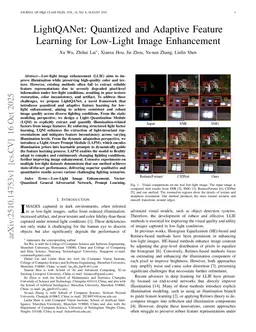 LightQANet: Quantized and Adaptive Feature Learning for Low-Light Image Enhancement
