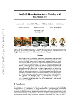 FraQAT: Quantization Aware Training with Fractional bits