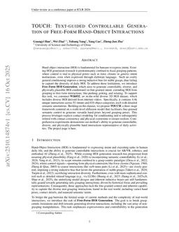 TOUCH: Text-guided Controllable Generation of Free-Form Hand-Object Interactions