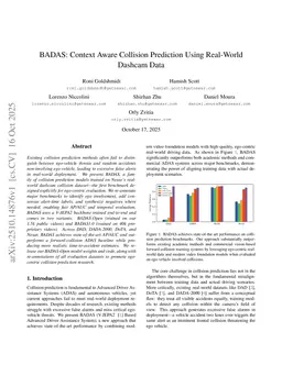 BADAS: Context Aware Collision Prediction Using Real-World Dashcam Data
