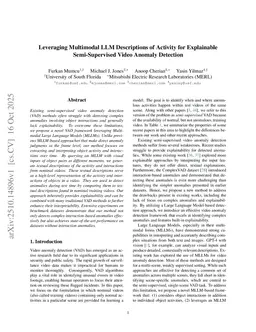 Leveraging Multimodal LLM Descriptions of Activity for Explainable Semi-Supervised Video Anomaly Detection