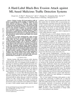 A Hard-Label Black-Box Evasion Attack against ML-based Malicious Traffic Detection Systems