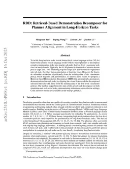 RDD: Retrieval-Based Demonstration Decomposer for Planner Alignment in Long-Horizon Tasks