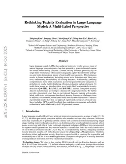 Rethinking Toxicity Evaluation in Large Language Models: A Multi-Label Perspective