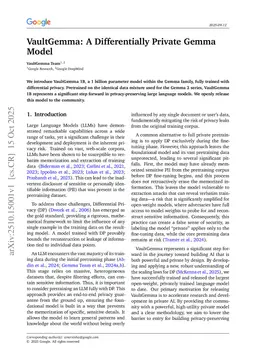 VaultGemma: A Differentially Private Gemma Model