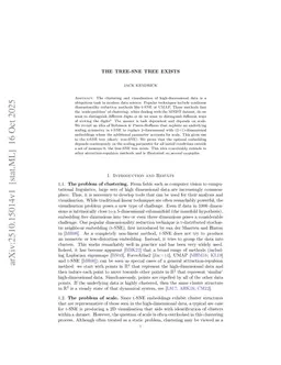 The Tree-SNE Tree Exists