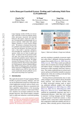 Active Honeypot Guardrail System: Probing and Confirming Multi-Turn LLM Jailbreaks