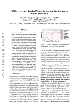 DMRetriever: A Family of Models for Improved Text Retrieval in Disaster Management
