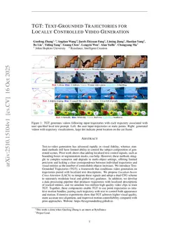 TGT: Text-Grounded Trajectories for Locally Controlled Video Generation