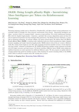 DLER: Doing Length pEnalty Right - Incentivizing More Intelligence per Token via Reinforcement Learning
