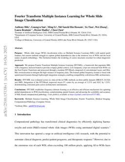 Fourier Transform Multiple Instance Learning for Whole Slide Image Classification