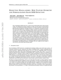Dissecting Mahalanobis: How Feature Geometry and Normalization Shape OOD Detection
