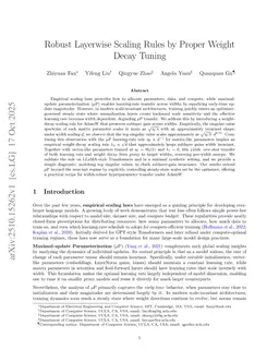 Robust Layerwise Scaling Rules by Proper Weight Decay Tuning