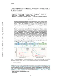 Latent Diffusion Model without Variational Autoencoder
