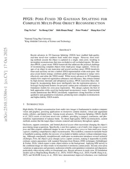 PFGS: Pose-Fused 3D Gaussian Splatting for Complete Multi-Pose Object Reconstruction