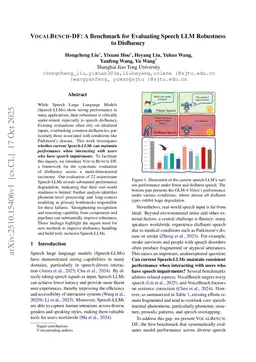 VocalBench-DF: A Benchmark for Evaluating Speech LLM Robustness to Disfluency