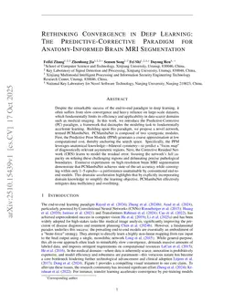 Rethinking Convergence in Deep Learning: The Predictive-Corrective Paradigm for Anatomy-Informed Brain MRI Segmentation