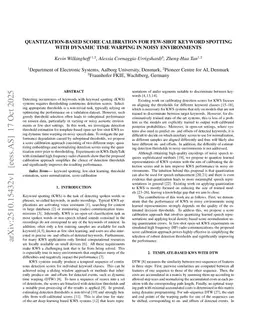 Quantization-Based Score Calibration for Few-Shot Keyword Spotting with Dynamic Time Warping in Noisy Environments